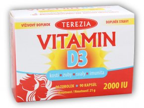 Terezia Vitamín D3 2000 IU 90 kapslí
