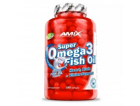 Amix Super Omega 3 Fish Oil 1000mg 180 kapslí