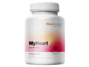 MycoMedica MyHeart 90 kapslí  + šťavnatá tyčinka ZDARMA
