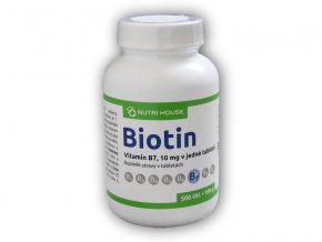 Nutri House Vitamin B7 D-Biotin 500 tablet  + šťavnatá tyčinka ZDARMA