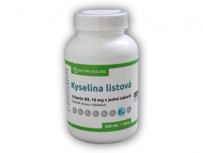 Nutri House Vitamin B9 Kyselina listová 500 tablet  + šťavnatá tyčinka ZDARMA
