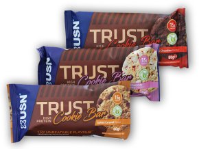 USN Trust high protein cookie bar 60g (Varianta salted caramel)