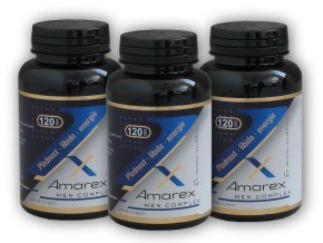 Amarex 3x Amarex men complex 120 kapslí  + šťavnatá tyčinka ZDARMA
