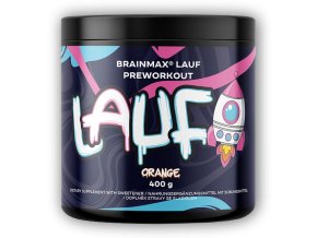 BrainMax Lauf Preworkout s kofeinem 400g (Varianta červený pomeranč)
