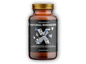 BrainMax Natural Energizer 90 rostlinných kapslí  + šťavnatá tyčinka ZDARMA
