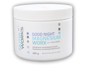 Nutri Works Good Night Magnesium Worx 200g  + šťavnatá tyčinka ZDARMA