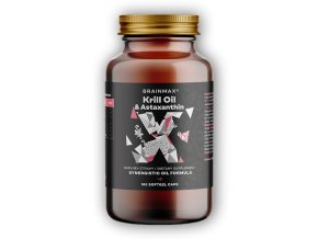 BrainMax Krill Oil s astaxanthinem 500mg 100 softgelových kapslí  + šťavnatá tyčinka ZDARMA