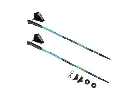 Spokey MEADOW Hole Nordic Walking 2-dílné, antishock (Varianta černomodré se zelenou)