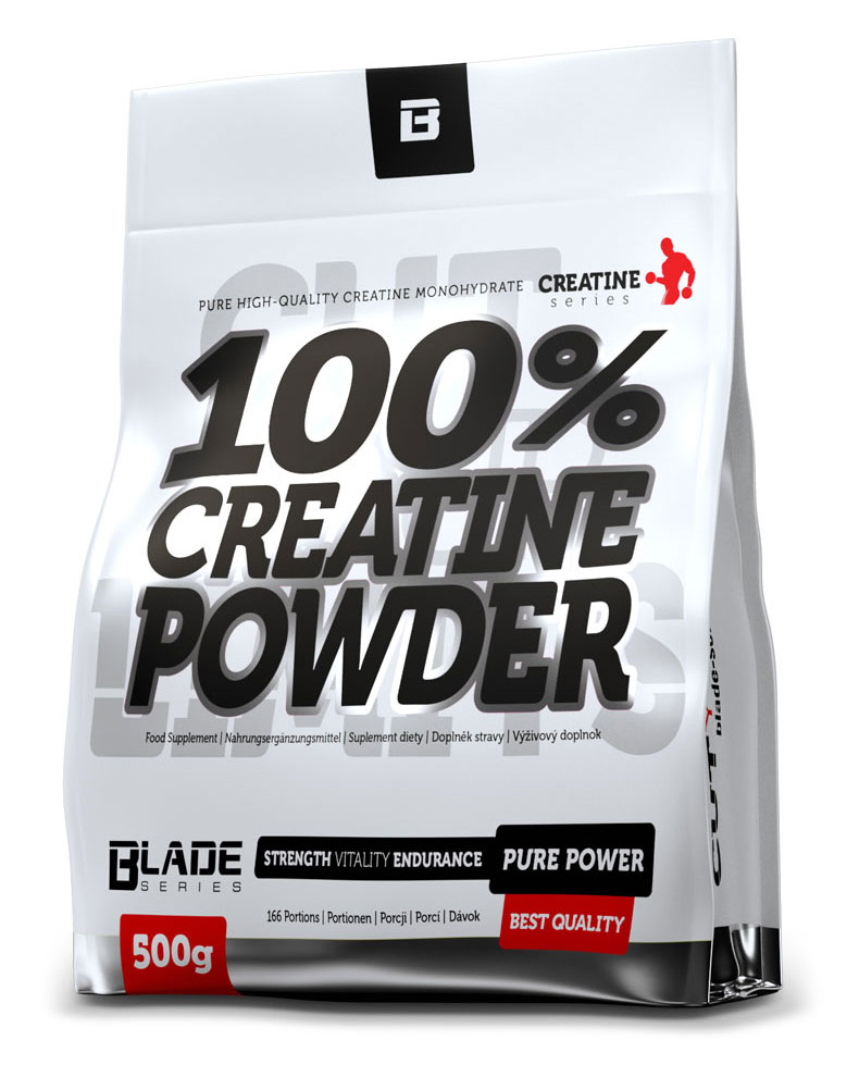 Hi Tec Nutrition BS Blade 100% Creatine Powder 500g + šťavnatá tyčinka ZDARMA + DÁREK ZDARMA