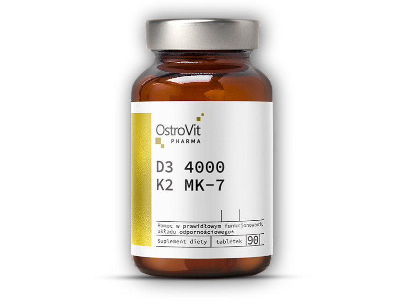 Ostrovit Pharma Vitamin D3 4000 IU + K2 MK-7 90 tablet + DÁREK ZDARMA