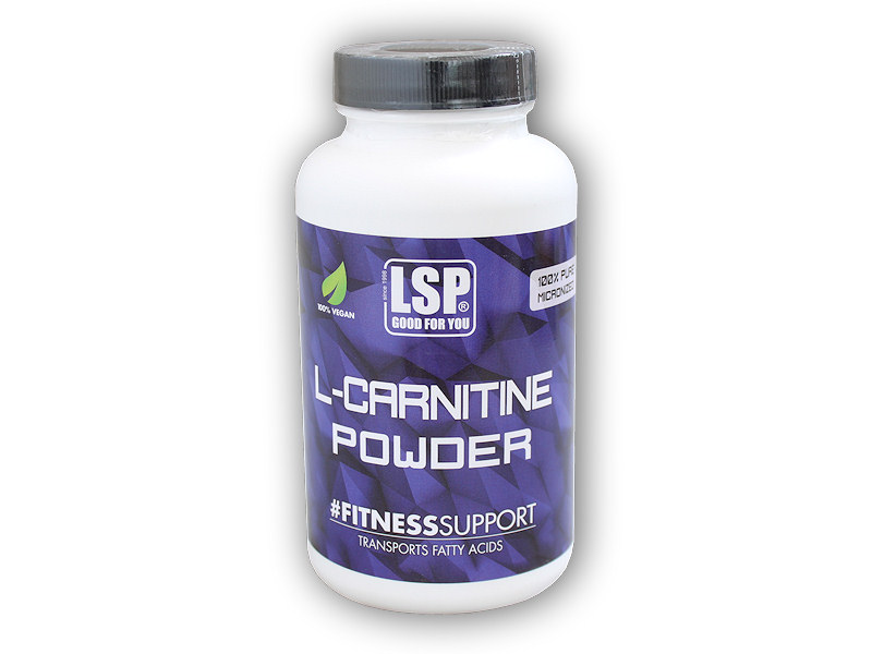 LSP Nutrition L-Carnitin carnipure pulver mikronized 100g + šťavnatá tyčinka ZDARMA + DÁREK ZDARMA