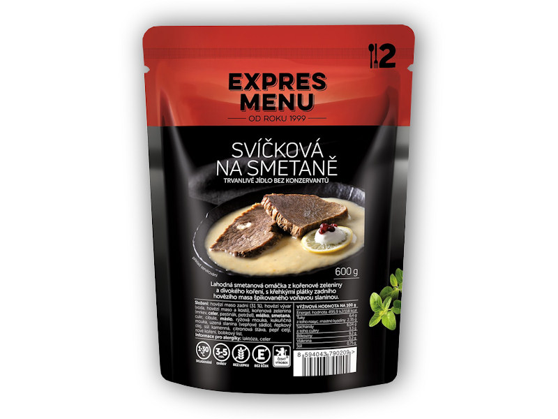 Expres Menu Svíčková na smetaně 600g + DÁREK ZDARMA