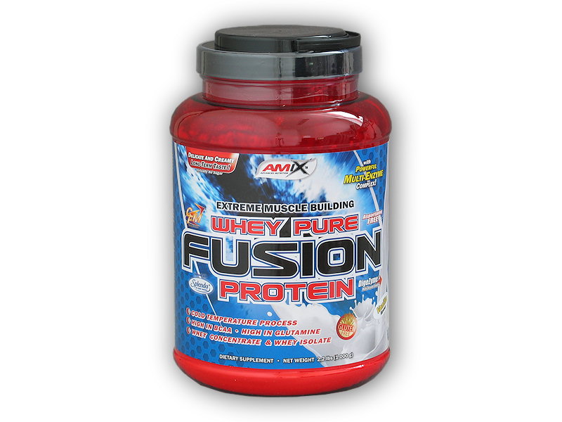 Amix Whey Pure Fusion Protein 1000g + šťavnatá tyčinka ZDARMA Varianta: meloun jogurt + DÁREK ZDARMA