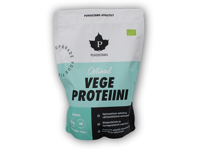 Puhdistamo Optimal Vegan Protein BIO 600g natural + DÁREK ZDARMA
