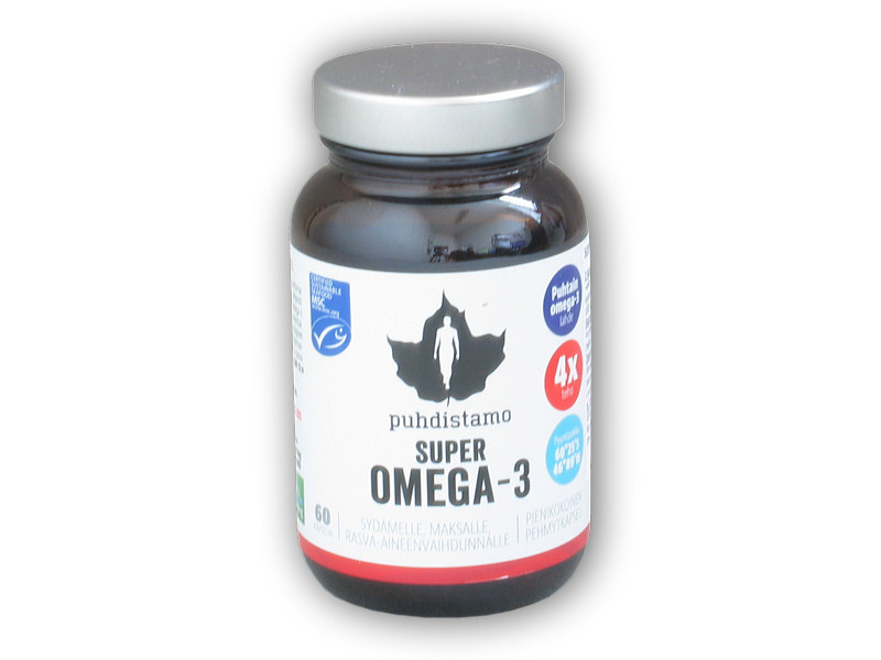 Puhdistamo Super Omega-3 60 kapslí + DÁREK ZDARMA