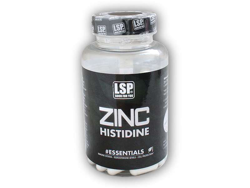 LSP Nutrition Zinc histidine 100 kapslí + DÁREK ZDARMA