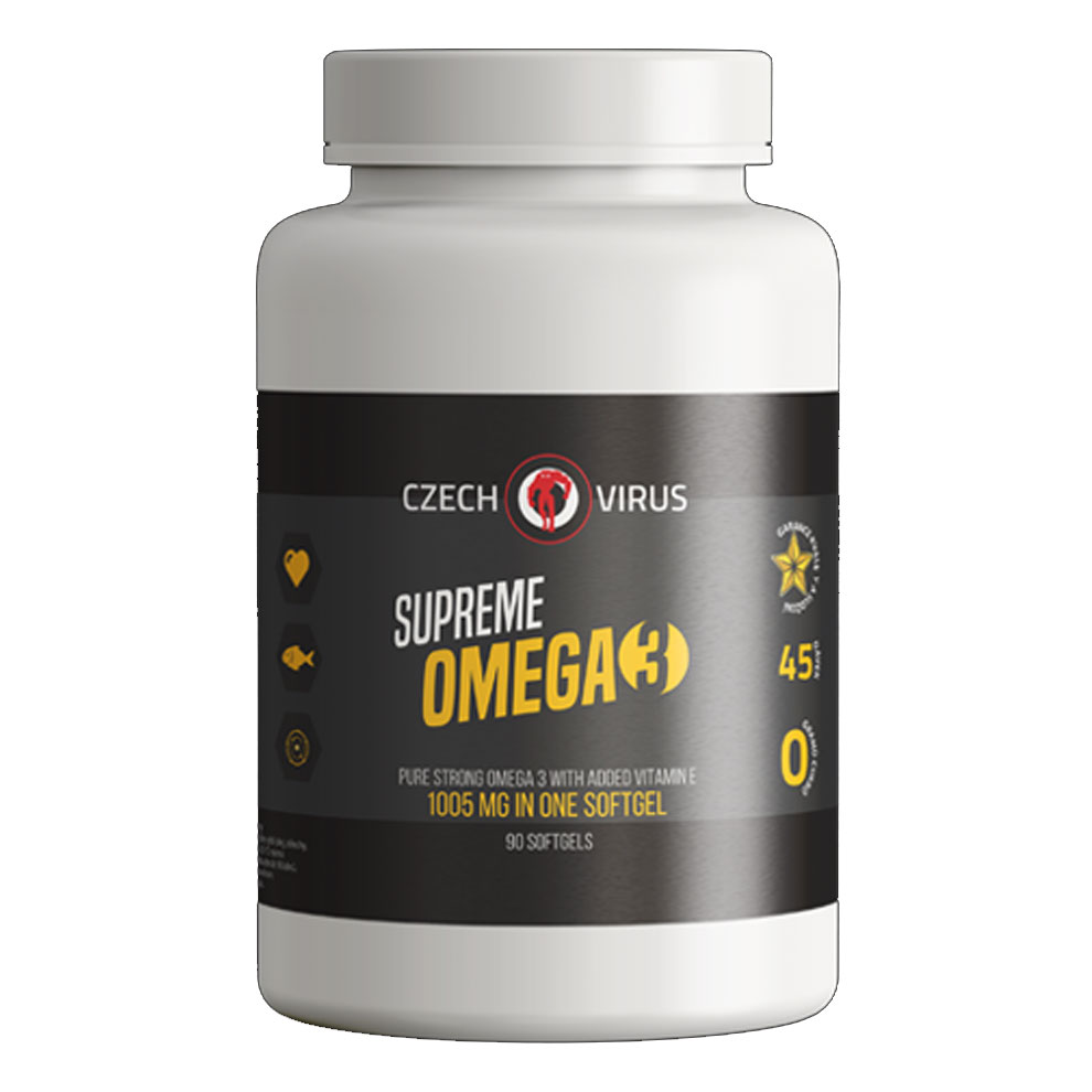 Czech Virus Supreme Omega 3 1000mg + Vit.E 90 kapslí + DÁREK ZDARMA