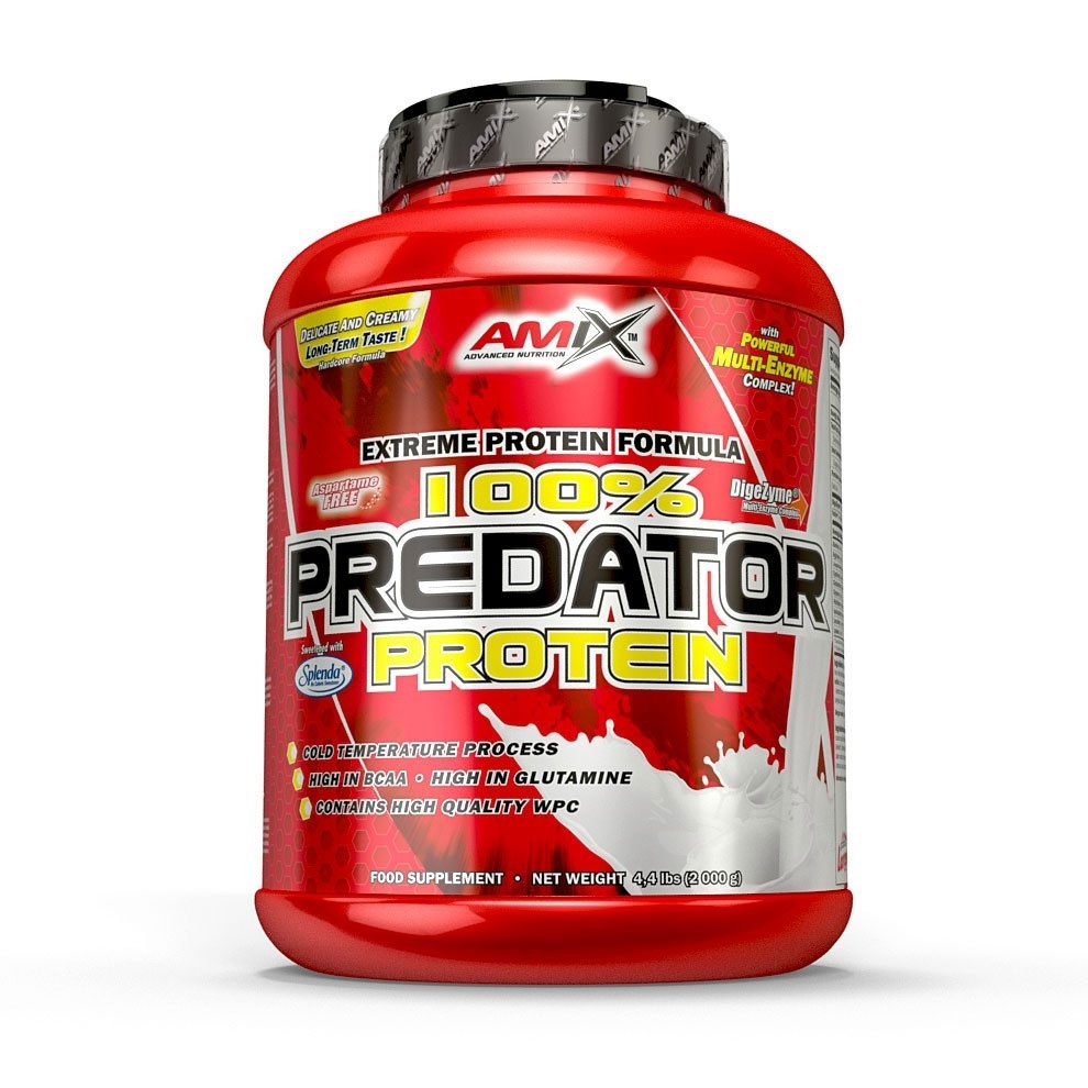 Amix 100% Predator Protein 2000g + šťavnatá tyčinka ZDARMA Varianta: chocolate + DÁREK ZDARMA