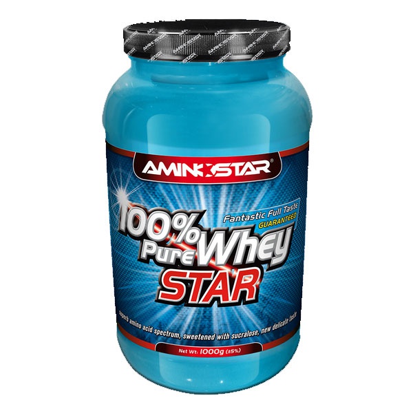 Aminostar 100% Pure Whey Star 2000g + šťavnatá tyčinka ZDARMA Varianta: vanilka-skořice + DÁREK ZDARMA