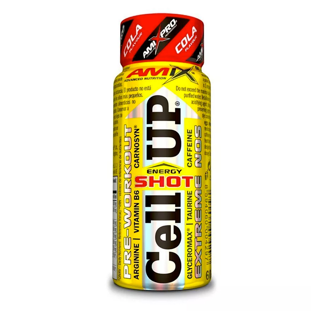 Amix Pro Series CellUp Pre-Workout Shot 20x60ml + šťavnatá tyčinka ZDARMA Varianta: energy + DÁREK ZDARMA