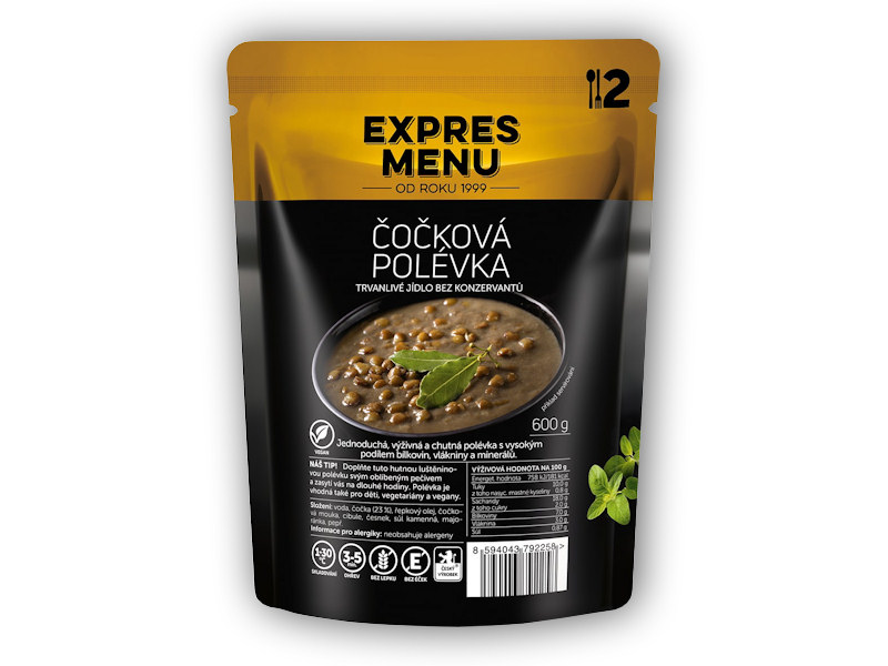 Expres Menu Čočková polévka 600g + DÁREK ZDARMA