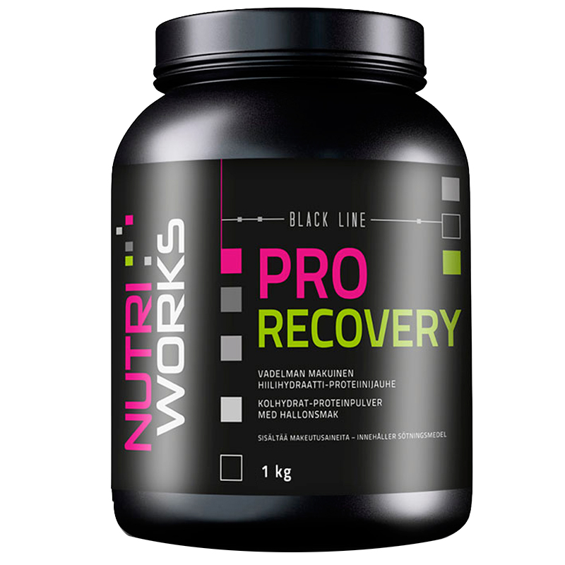 Nutri Works Pro Recovery 1000g + šťavnatá tyčinka ZDARMA Varianta: malina + DÁREK ZDARMA