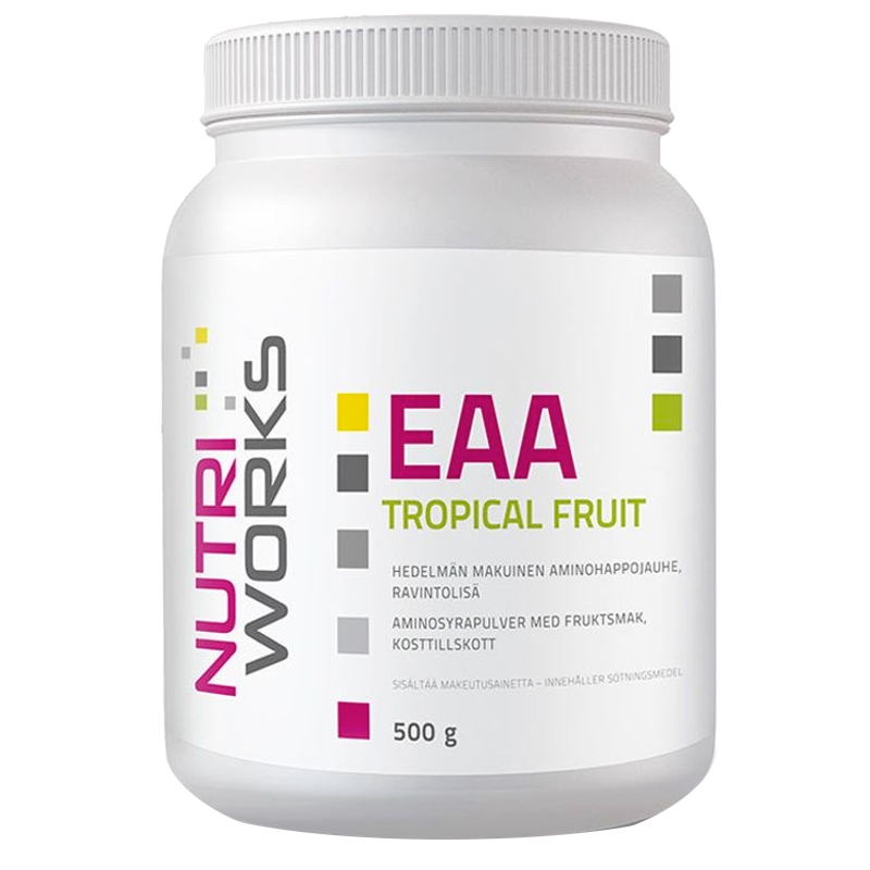 Nutri Works EAA 500g + šťavnatá tyčinka ZDARMA Varianta: tropické ovoce + DÁREK ZDARMA