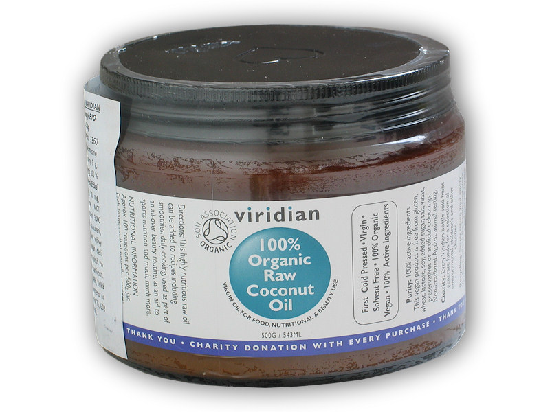 Viridian Coconut Oil - Kokosový olej Organic - BIO 500g + DÁREK ZDARMA