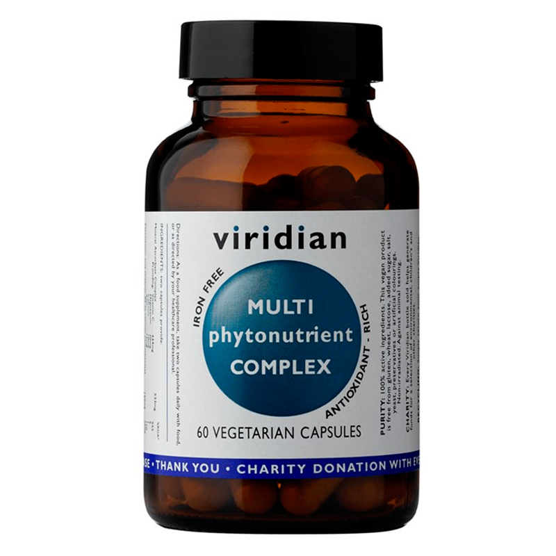 Viridian Multi Phyto Nutrient Complex 60 kapslí + šťavnatá tyčinka ZDARMA + DÁREK ZDARMA