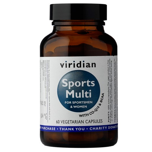 Viridian Sports Multi 60 kapslí + šťavnatá tyčinka ZDARMA + DÁREK ZDARMA