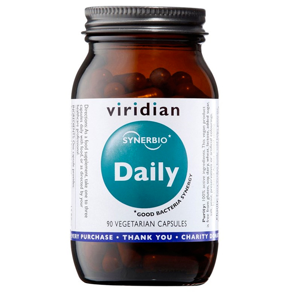 Viridian Synerbio Daily 90 kapslí + šťavnatá tyčinka ZDARMA + DÁREK ZDARMA