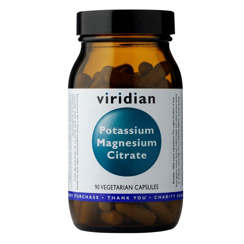 Viridian Potassium Magnesium Citrate 90 kapslí + DÁREK ZDARMA