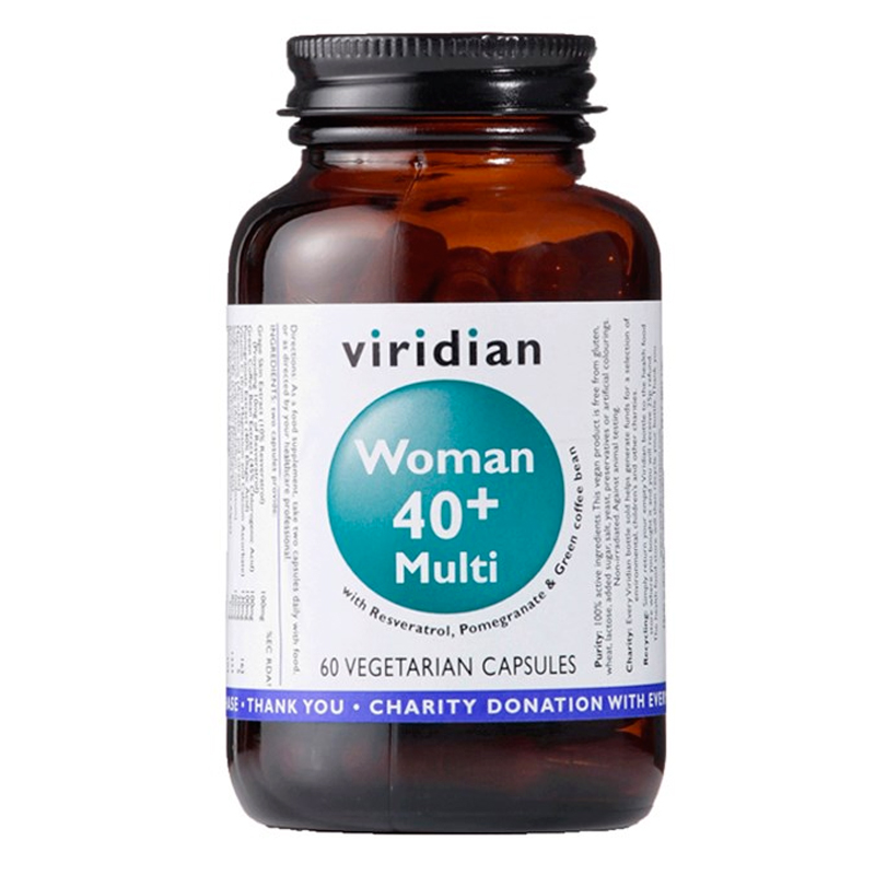 Viridian Woman 40+ Multi 60 kapslí + šťavnatá tyčinka ZDARMA + DÁREK ZDARMA