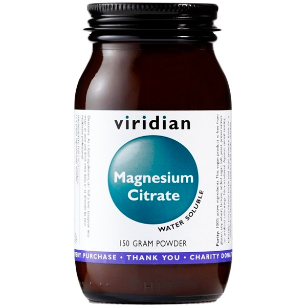 Viridian Magnesium Citrate Powder 150g + DÁREK ZDARMA