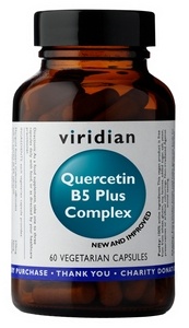 Viridian Quercetin B5 Plus Complex 60 kapslí + šťavnatá tyčinka ZDARMA + DÁREK ZDARMA