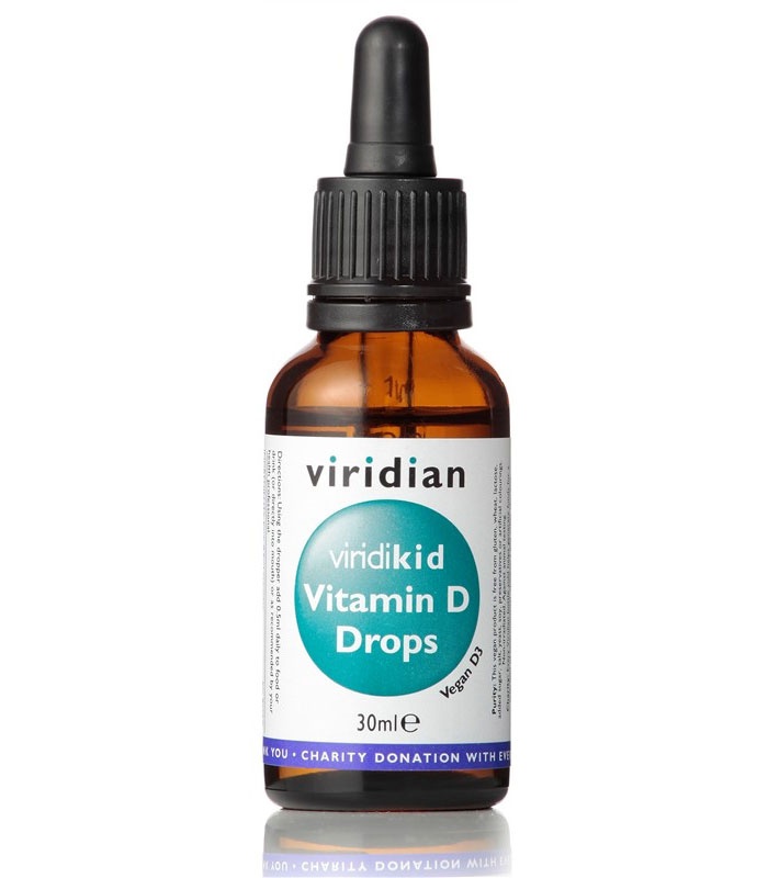 Viridian Viridikid Vitamin D Drops 400IU 30 ml + DÁREK ZDARMA