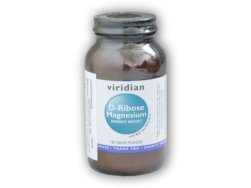 Viridian D-Ribose Magnesium 180g + šťavnatá tyčinka ZDARMA + DÁREK ZDARMA