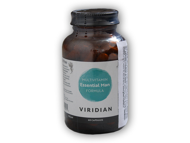 Viridian Essential Man Formula 60 kapslí + šťavnatá tyčinka ZDARMA + DÁREK ZDARMA