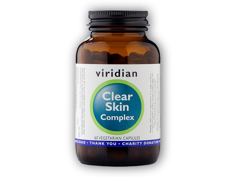 Viridian Clear Skin Complex 60 kapslí + šťavnatá tyčinka ZDARMA + DÁREK ZDARMA