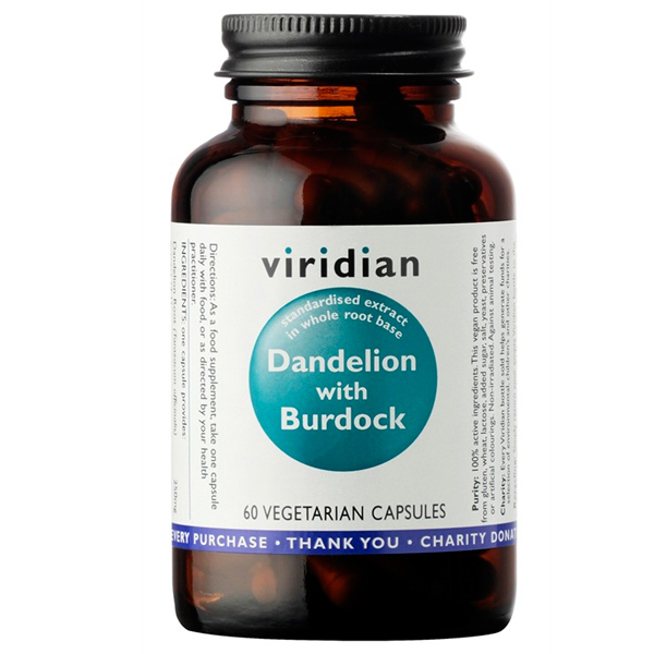 Viridian Dandelion with Burdock 60 kapslí + DÁREK ZDARMA