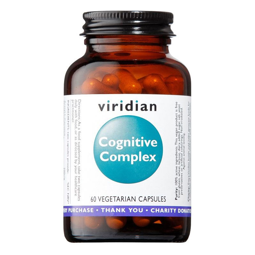 Viridian Cognitive Complex 60 kapslí + šťavnatá tyčinka ZDARMA + DÁREK ZDARMA