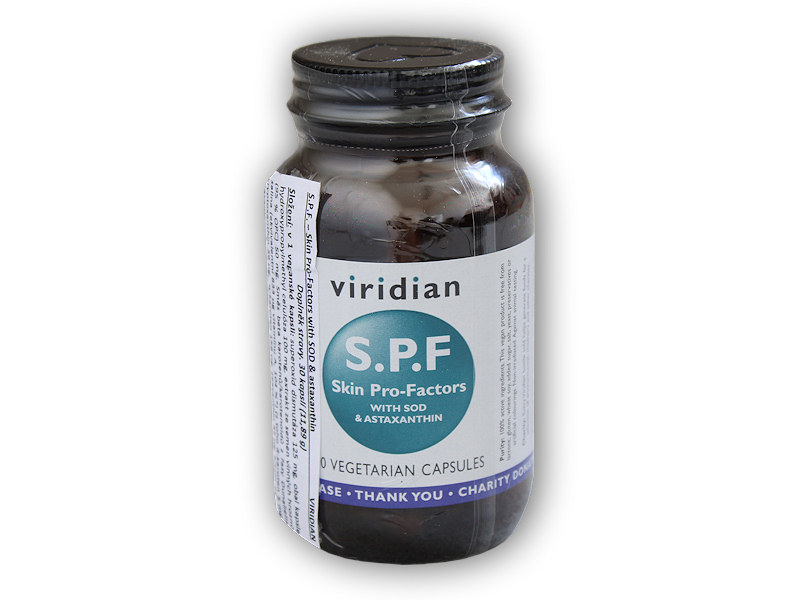 Viridian S.P.F Skin Pro Factor 30 kapslí + šťavnatá tyčinka ZDARMA + DÁREK ZDARMA