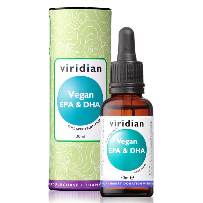 Viridian Vegan EPA & DHA 30ml + šťavnatá tyčinka ZDARMA + DÁREK ZDARMA