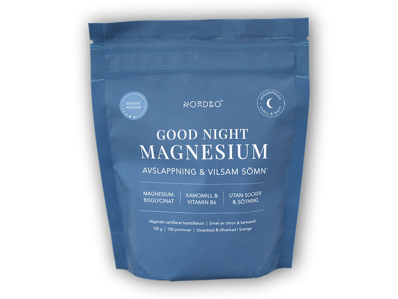 Nordbo Magnesium Good Night 150g + šťavnatá tyčinka ZDARMA + DÁREK ZDARMA