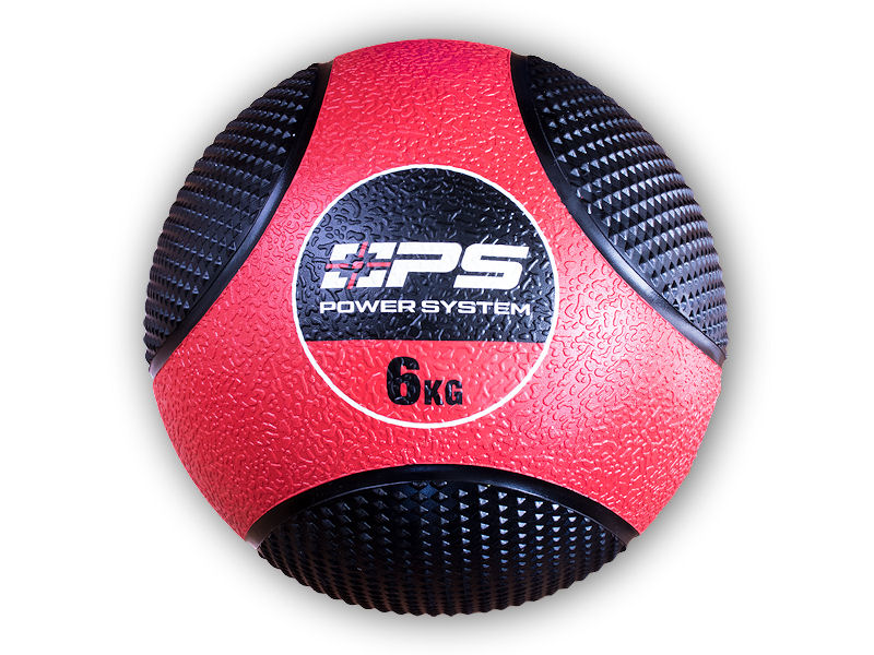 Power System Medicinální míč MEDICINE BALL 6KG - 4136 + šťavnatá tyčinka ZDARMA + DÁREK ZDARMA