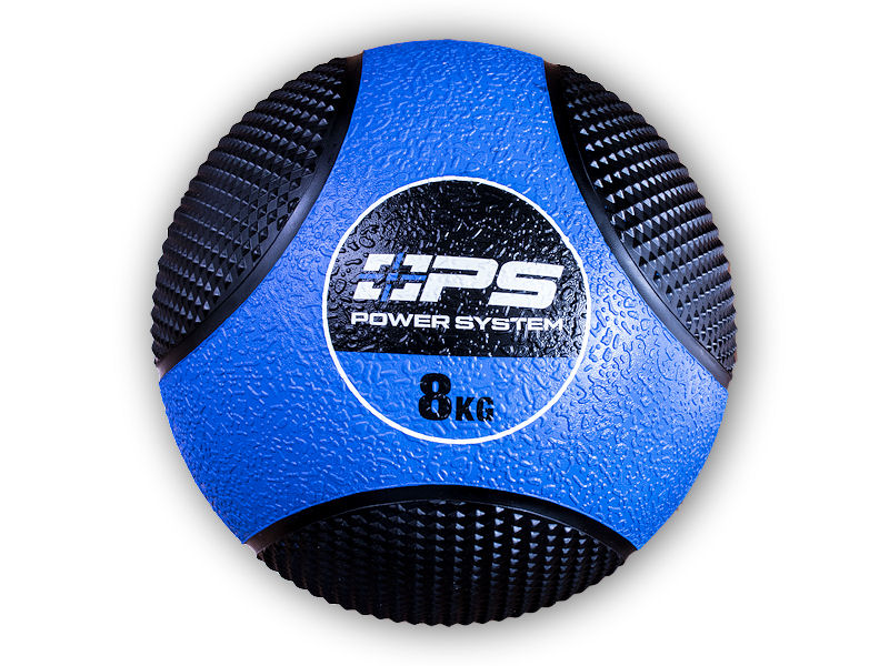 Power System Medicinální míč MEDICINE BALL 8KG - 4138 + šťavnatá tyčinka ZDARMA + DÁREK ZDARMA