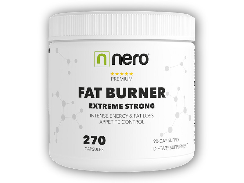Nero Fat Burner Premium / Spalovač tuků 270 kapslí + šťavnatá tyčinka ZDARMA + DÁREK ZDARMA