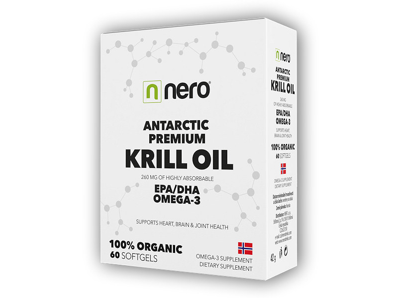 Nero Antarctic Premium Krill Oil 1180mg 60 tablet + šťavnatá tyčinka ZDARMA + DÁREK ZDARMA