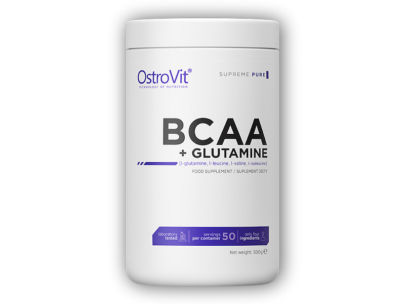 Ostrovit BCAA + glutamine 500g Varianta: citron + DÁREK ZDARMA