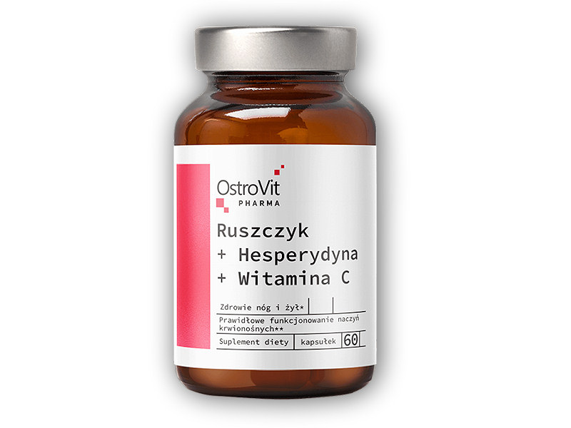 Ostrovit Pharma ruscus + hesperidin + vitamin C 60 kapslí + DÁREK ZDARMA